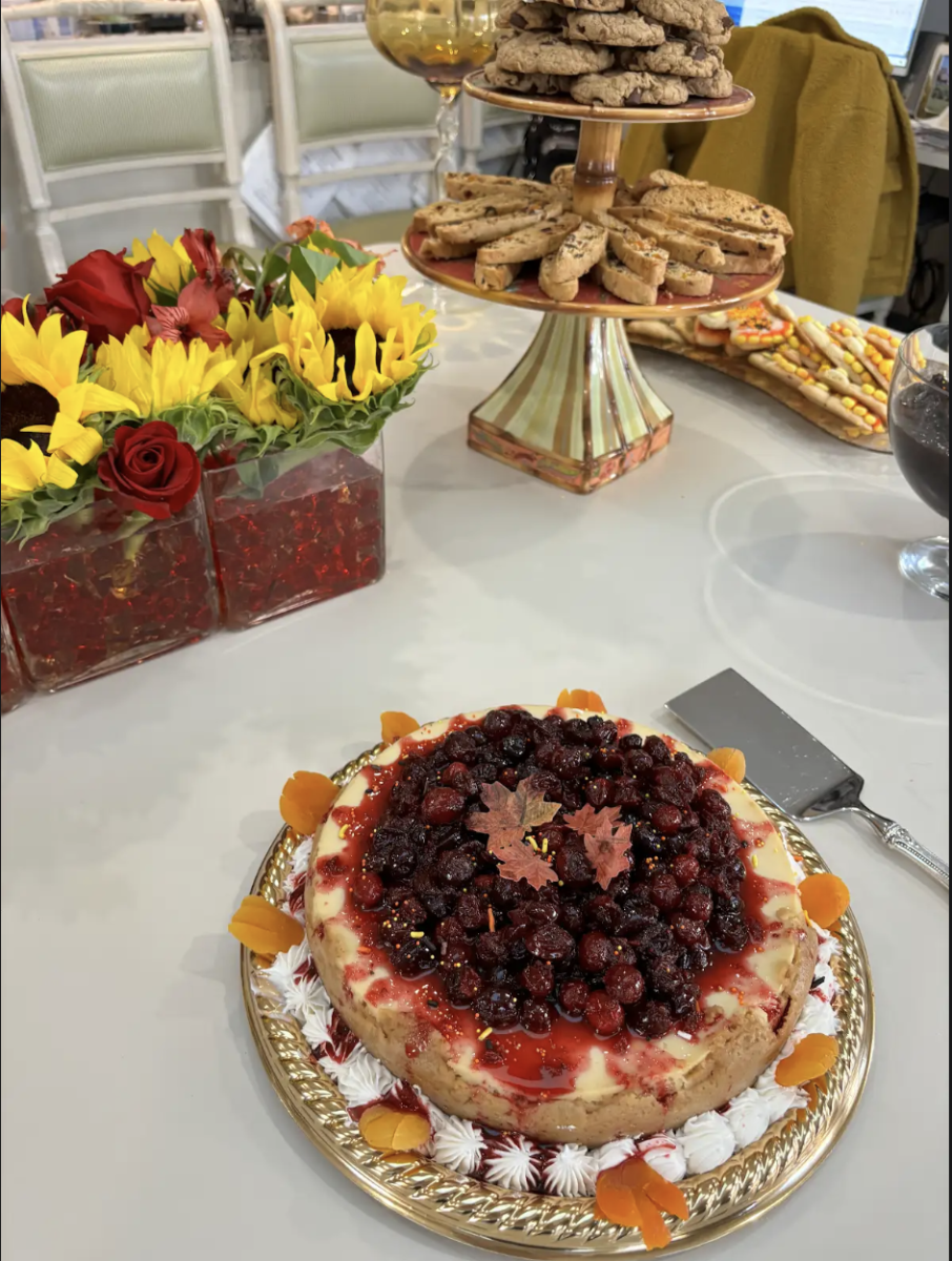 Photo by Faith Wolf, Eliana's paternal grandmother. This is one of her dessert spreads for Thanksgiving